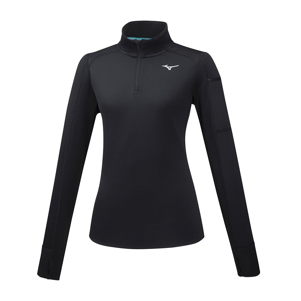 Maglie Running Mizuno Vortex Warmalite HZ Donna - Nere - 52831-SKCQ